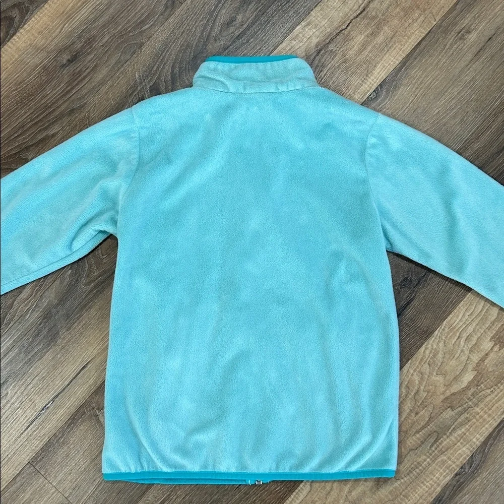 Columbia Light Blue/Turquoise Zip Fleece Jacket Girls Medium(10/12)